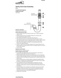 Vanity Sink Drain Assembly, Bone Finish