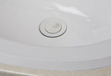 Vanity Sink Drain Assembly, White Finish